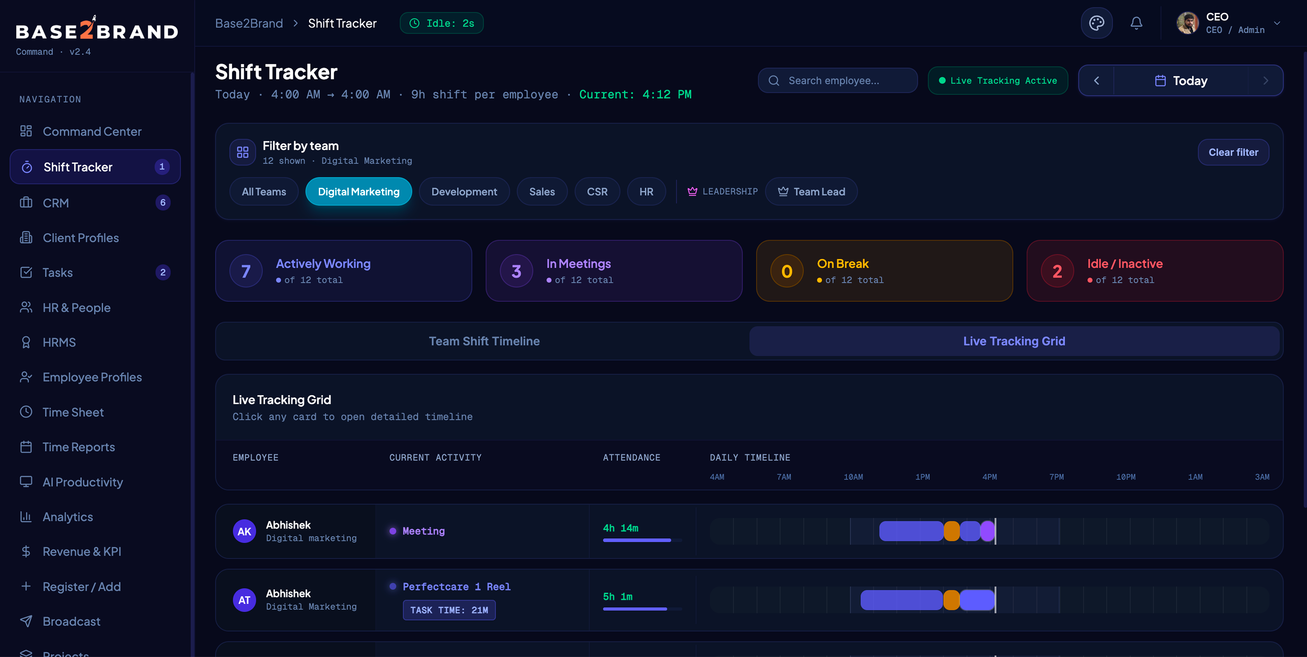 Building a CRM layer for faster lead movement. dashboard preview