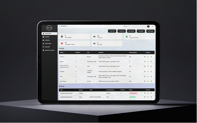 Fleet management platform with real-time insights. dashboard preview